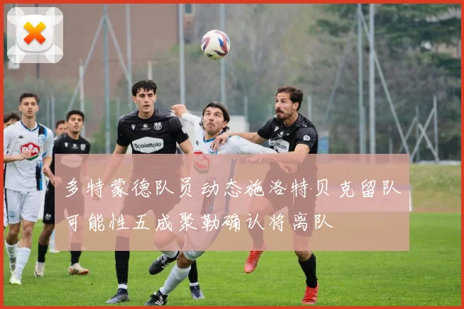 多特蒙德队员动态施洛特贝克留队可能性五成聚勒确认将离队